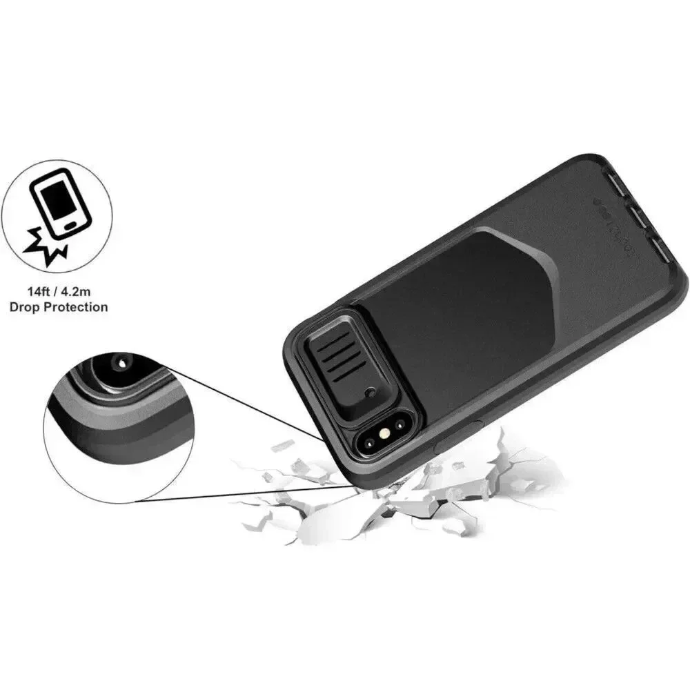 Tech21 Evo Max Phone‎ Case for iPhone X & XS Belt Holster Lens Cover Heavy Duty